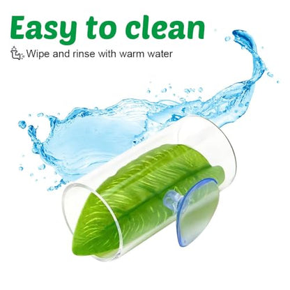 MiOYOOW Betta Shelter Hideaway, Acrylic Fish Shrimp Habitat Fish Tube Tunnel with Suction Pads Mounting for Small Fish Shrimp - color: Transparent