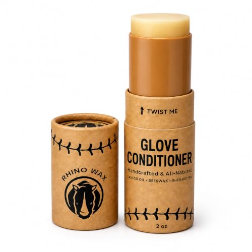 Rhino Wax Baseball Glove Conditioner for Leather - Break in, Protect & Care - size: 2 oz Glove Conditioner