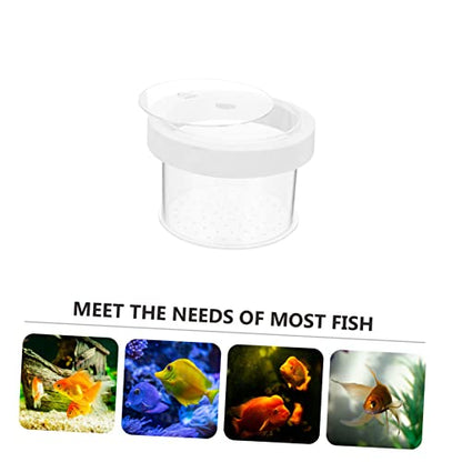 BESPORTBLE Floating Acrylic Fish Tank Breeding Box with Lid Transparent Aquarium Isolation Container for Small Fish Fry Water Permeable Incubator Holder