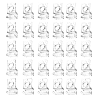 30 Pieces Aquarium Lid Clips for Rimless Aquariums Aquarium Accessories Hose Fixing Clips Aquarium Lid Support Stand Clamps, for 6mm