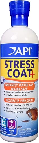 API STRESS COAT Aquarium Water Conditioner 16-Ounce Bottle