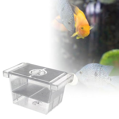 Fish Breeding Isolated Box Float Hatching Separation Acrylic Hatching Box Fish Tank Hatchery for Clownfish Guppy, S