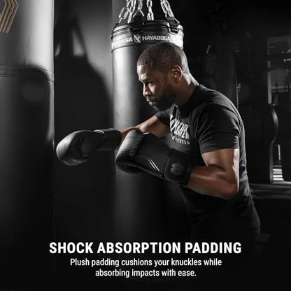 Hayabusa Mayweather Contender Boxing Gloves for Men and Women - color: Black, size: 16oz