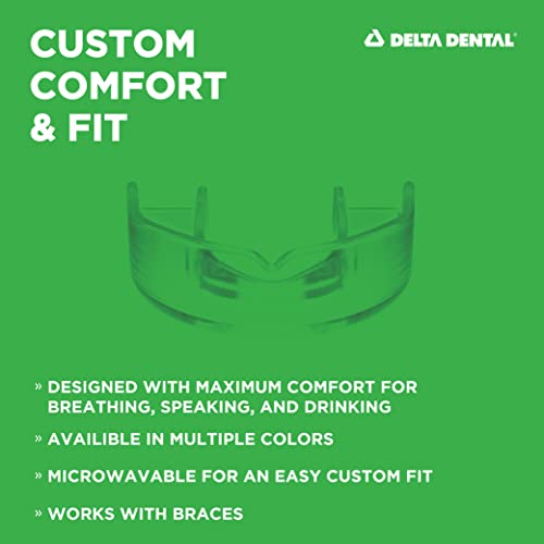 Mouth Guard, ADA Accepted, 1-Pack Plus Case, Youth Navy - color: Navy, size: Youth