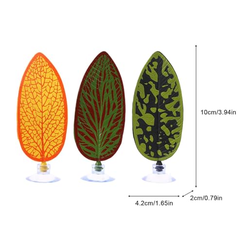 Fish Hammock,Artificial Leaf Shaped Bed Cave with Suction Cup | Betta Hammock for Aquarium | for Fish Tank Shrimp Freshwater Home Office Vacation