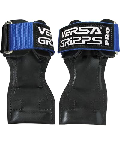Versa Gripps® PRO Wrist Straps, Train Better - color: Blue Pacific/Black, size: X-Small: 5" to 6"