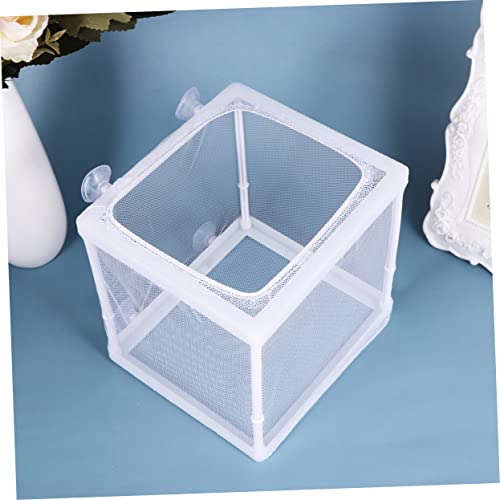 UKCOCO 2PCS Portable Fish Hatching Net Box Water Separation Isolation Breeder for Aquarium Tank Compact Fish Breeding Mesh Hatchery S Durable Cloth Materials