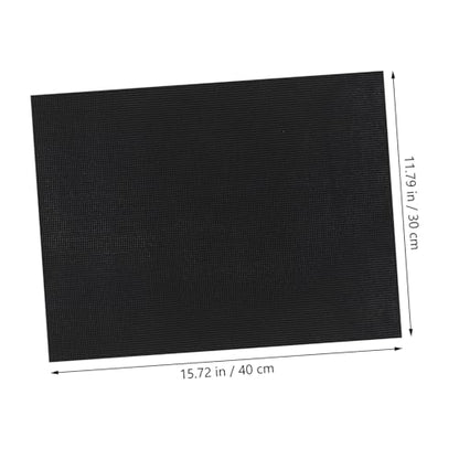 ibasenice Shockproof Nonslip Aquarium Pad Thick Mat for Fish Tank Bottom Anti-Aging Cushioning Mat for Reptile Terrarium and Floor Protection Black