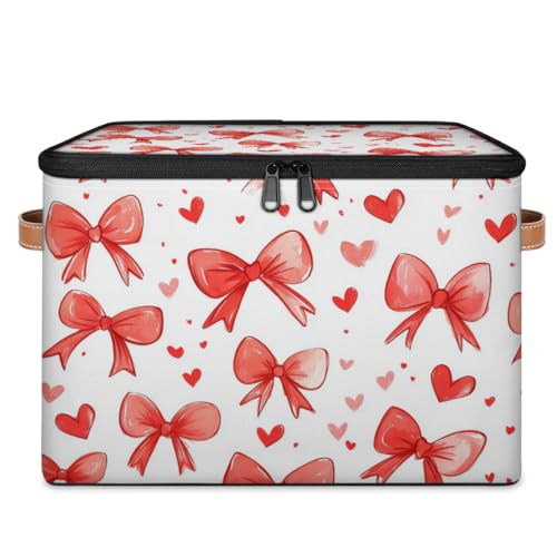 Cubes Storage Baskets,Ribbon Bow Empty Gift Basket,Foldable Storage Box Bin,Waterproof Open Shelf Basket Organizer for Clothes Toy Bedroom Nursery Home Decorative - color: Color-02