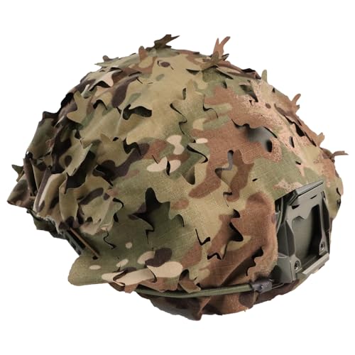 Tactical Helmet Cover Breathable Mesh Camo Camouflage Helmet Cover Great for Tactical Military Gear Combat Fast Helmet - color: CP