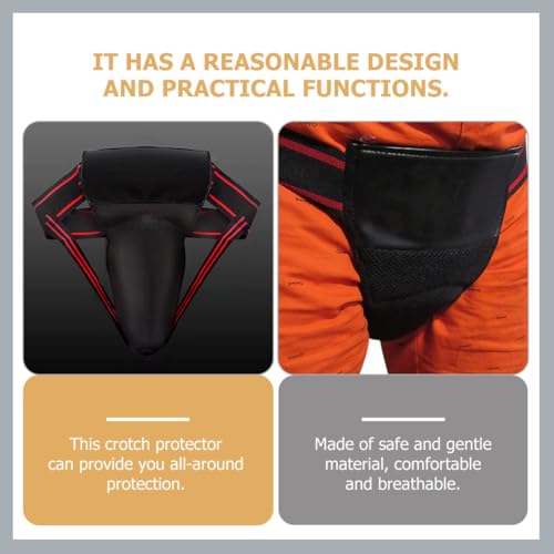 Toddmomy Professional Breathable Groin Protector Wear-Resistant Training Crotch Guard Portable Crotch Protector for Taekwondo Boxing MMA