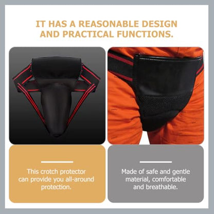 Toddmomy Professional Breathable Groin Protector Wear-Resistant Training Crotch Guard Portable Crotch Protector for Taekwondo Boxing MMA