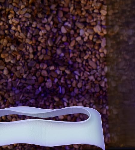 Chatelet REEFSHAPE - Abstract Aquarium Viewing Tunnel | Wavy Design Fish and Shrimp Hideout | Under-Substrate Tunnel | Made in USA (White)