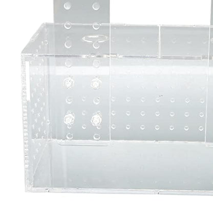 Transparent Fish Breeding Isolation Box with Lid for Aquarium 23x11x12cm Easy Hook Installation Hatchery for Small Fish (20 * 10 * 11CM)