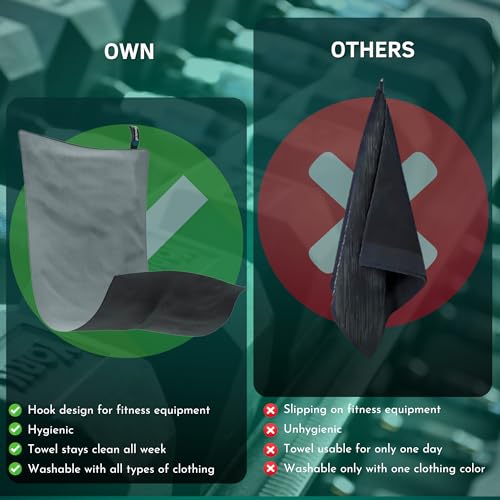 Gym Towels Man and Woman Microfibre Workout Sweat Towels for Gym Pack 3 - Exercise Towel Fast Body Sweat - Train Smarter