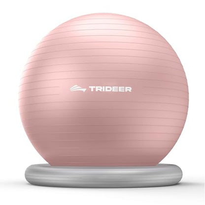 Trideer Exercise Ball Chair – Yoga Ball Chair for Office, Pregnancy & Home - color: Pink, size: XL(27-30ines/68-75cm)