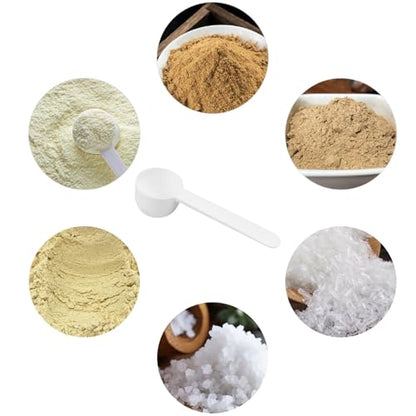 1 Teaspoon 5 mL Plastic Long Handle, Kitchen Tools Measure, Scoop for MeasuringProtein, Coffee, Pet Food, Spices, Grains, and Other Dry Goods (1Teaspoon, 5 mL)