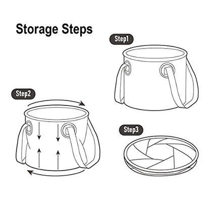 Naturehike Multifunctional Collapsible Water Basin, Folding Tub, Portable Bin, Lightweight Foldable Bucket with Handles for Camping, Dish Washing, Laundry, Fishing, Hiking