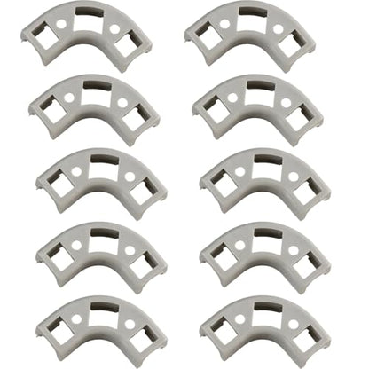 10Pcs 90 Degree Elbow Conduit 1/4 Flow Elbow Clamp, Right Angle Adapter for 1/4’’ PE Pipe RO Tubing Fittings Water Filter Reverse Osmosis Parts, Grey