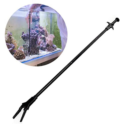 Aquarium Tongs Long Handle Aquatic Grass Plant Clamp Cleaning Tweezer for Fish Tank 50cm Algae Scrapers