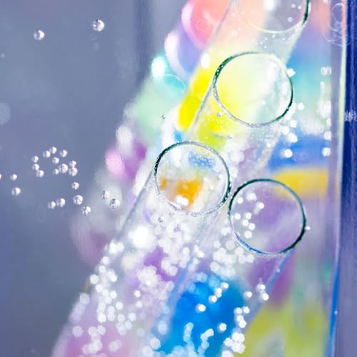 PATIKIL Clear Rigid Tube Round Plastic Tubing with End Caps Polycarbonate Water Pipe, 305mm/ 12 Inch Length, 15mmx16mm/0.6"x0.63", 2 Set