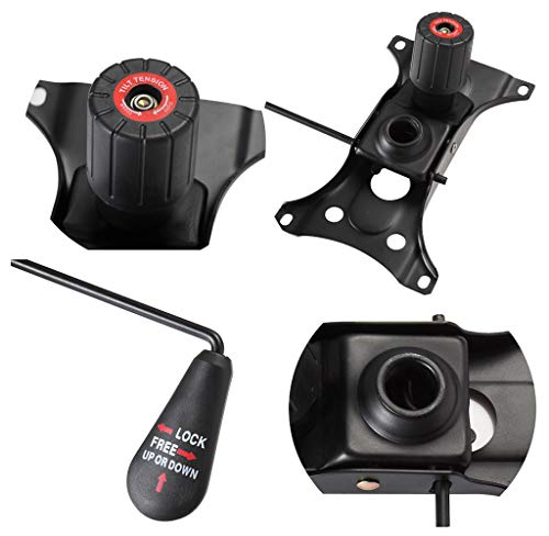 Skelang Tilt Control Mechanism Replacement, Office Chair Tilt Base Control Lift Mechanism, Swivel Base Plate Control Seat Mechanism, Mounting Hole Dimension: 10.2"×6"(L×W)