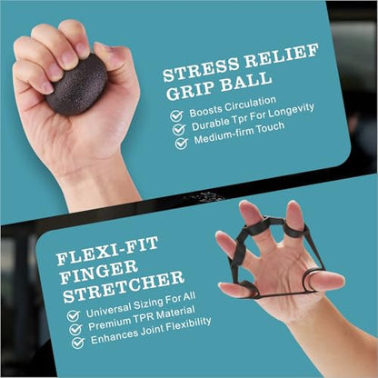Adjustable Hand Grip Strengthener, 11–220 lbs Resistance Forearm Exerciser with Ergonomic Non-Slip Handle, Grip Trainer for Strength Training, Fitness, Weightlifting, Rock Climbing, Gym Workouts