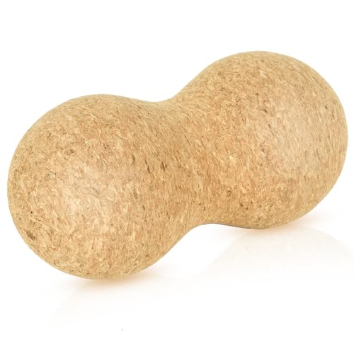 Cork Massage Ball Peanut Massage Ball for Physical Therapy Relaxer | Myofascial Release Ball, Deep Tissue Massage Roller Mobility Ball for Myofascial Release Muscle Relaxer Acupoint Massage