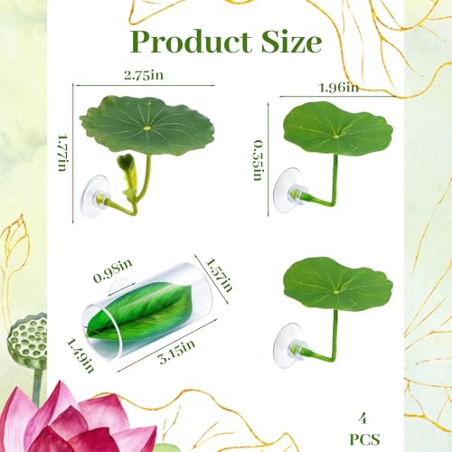 CZFSWT 4PCS Betta Hammock Set, Betta Tank Accessories, Fish Hammock Suitable for Fish Farmers, Aquarium Enthusiasts and First-Time Breeders