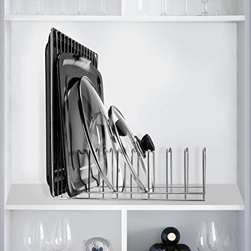 Kitchen Pot Lid Holder Organizer, Rack Cutting Boards, Bakeware, Reusable Containers, Plates