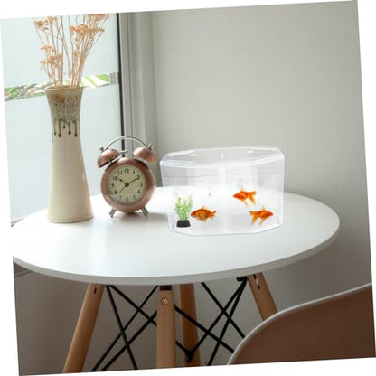 Happyyami Fish Breeding Container Transparent Divider Tank Removable Partition for Guppy Shrimp and Clownfish Breeder Box for Aquariums