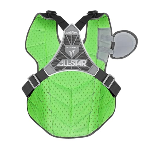 ALL STAR MVP-PRO Youth and Adult Chest Protectors, NOCSAE - color: Black/Graphite, size: Large