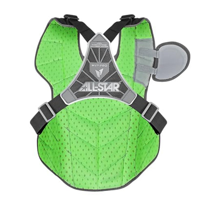 ALL STAR MVP-PRO Youth and Adult Chest Protectors, NOCSAE - color: Black/Graphite, size: Large