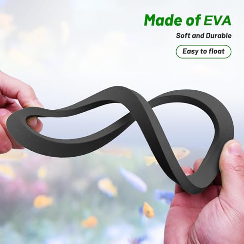 Aquarium Floating Plant 5/10Pcs Floating Plant Holder Fish Feeding Rings for Fishtanks 80-200mm Pet Supplies