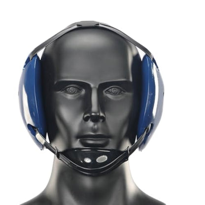Wrestling Headgear with American Bald Eagle Decals - color: Navy, size: Adult