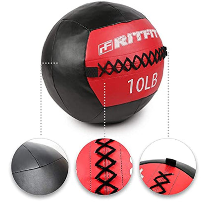 RitFit Soft Medicine Ball for Strength and Conditioning Workouts - size: 10lb