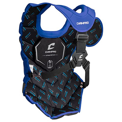 Champro Optimus Pro Plus Chest Protector - color: Royal, size: Intermediate (15.5")
