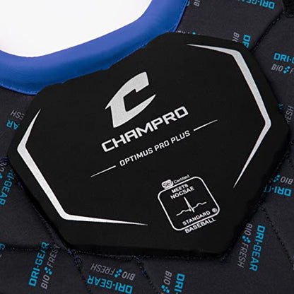 Champro Optimus Pro Plus Chest Protector - color: Royal, size: Intermediate (15.5")