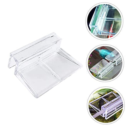 UKCOCO Acrylic Fish Tank Support Bracket Transparent Aquarium Cover Holder Easy Installation for Secure Lid Support for Aquatic Pets