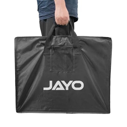 JAYO Soccer Coaches Tactical Board, 35" x 24" Portable Double-Sided Magnetic Football Coaching Board Kit with Magnets, Marker Pen, Deluxe Waterproof Carrying Bag