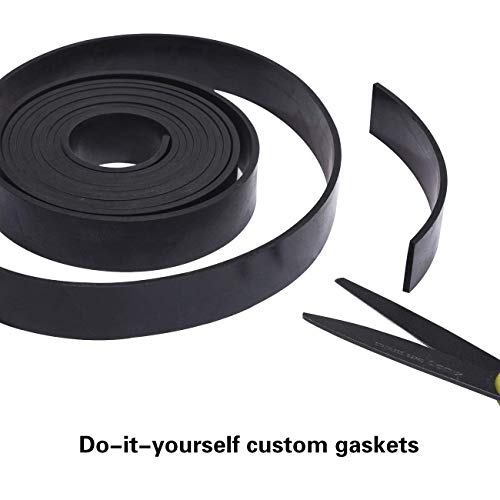 Neoprene Rubber Sheet Roll 3/16" (.187") Thick x 18" Wide x 24" Long for DIY Gaskets, Pads, Seals, Crafts, Flooring,Cushioning of Anti-Vibration, Anti-Slip - size: 18" Wide X 24" Long, style: 3/16 (.187)" Thick