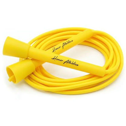 HONOR ATHLETICS Speed Rope, Skipping Rope - Best for Double Under, Boxing, MMA, Cardio Fitness Training Condition - Jump Rope - color: Yellow