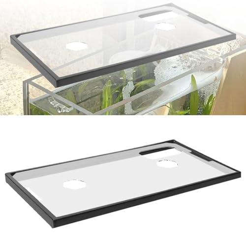 HouseVibe Acrylic Aquarium Tank Lid Cover with Frame Clear Anti Jump Top Cover for 43cm Tank 16.93x10.04x0.47inch- for 43 43cmx25.5cmx1.2cm - color: For 43 43cmx25.5cmx1.