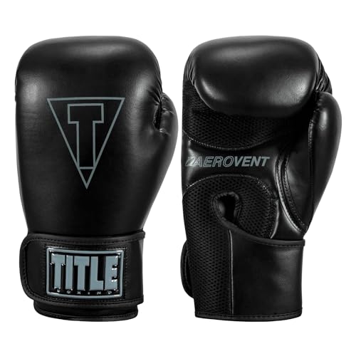 TITLE Boxing Vegan Fitness Bag Gloves - Vegan Punching Bag Gloves, Kickboxing Gloves, Heavy Bag Gloves, Boxing Gloves for Men and Women, Boxing, MMA, Kickboxing, Fitness, Taekwondo, Karate Equipment - color: Black, size: 16 oz