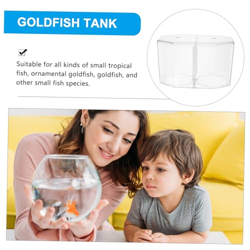 Happyyami Fish Breeding Container Transparent Divider Tank Removable Partition for Guppy Shrimp and Clownfish Breeder Box for Aquariums