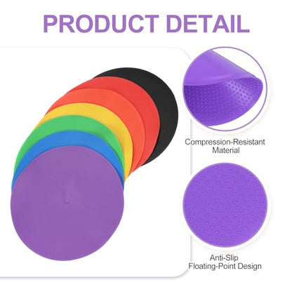 PATIKIL Spot Markers, Non-Slip Floor Agility Markers Flat - color: Purple