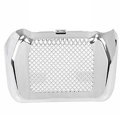 Chrome Oil Cooler Cover Case with Bracket for Harley Touring Road King FLHR Street Glide FLHX Road Glide FLHXS FLTRX FLTRXS 2017-2023 - color: Chrome