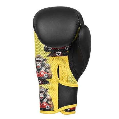 Kids Boxing Gloves 6oz | Boxing Gloves for Kickboxing Muay Thai MMA | Bag Gloves for Punching Bag - color: Monkey Bl