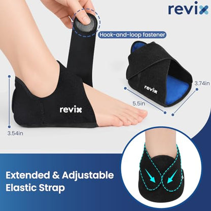 REVIX Heel Ice Pack Wrap for Plantar Fasciitis & Achilles Tendonitis, Gel - style: 1 Pack