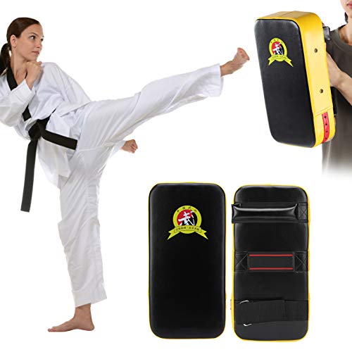SUNGOOYUE Muay Thai Kick Pad, PU Thicken Kick Foot Training Target for Martial Arts MMA